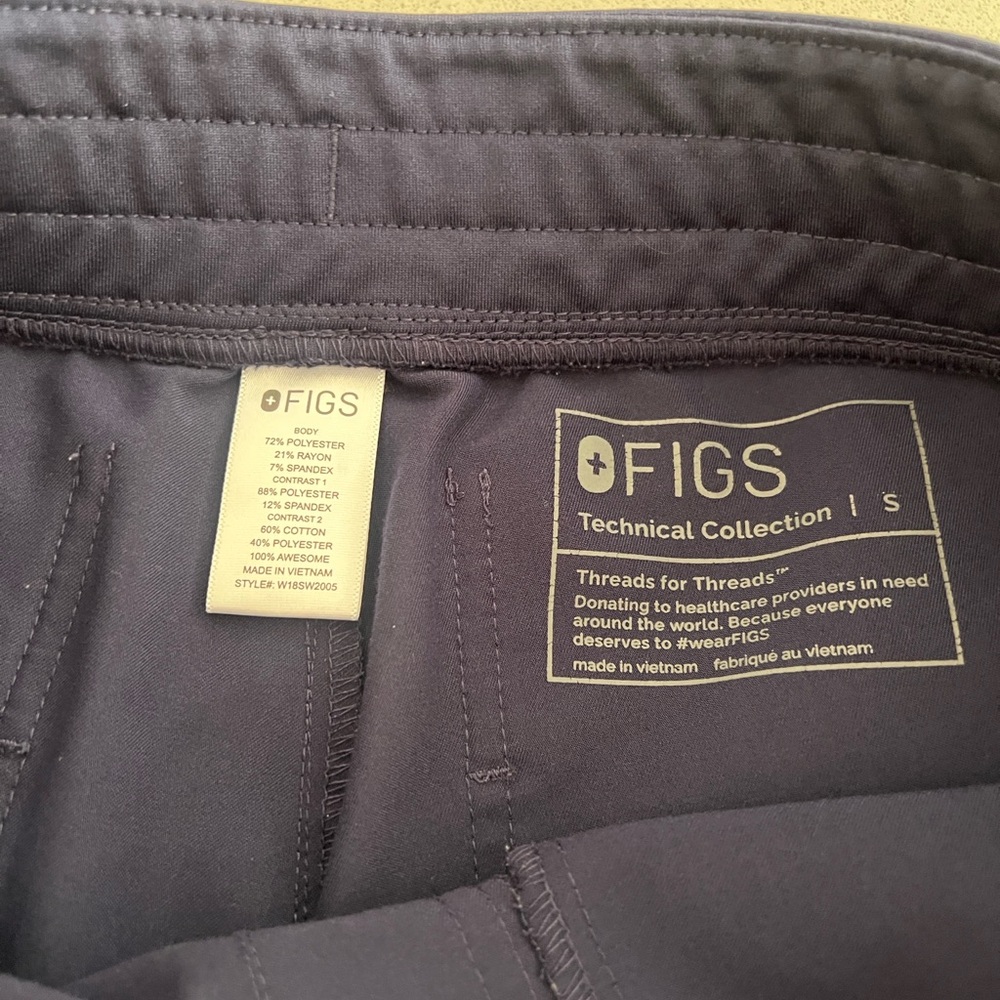 Figs- Women’s Navy Technical Joggers Sz S - Picture 3 of 3